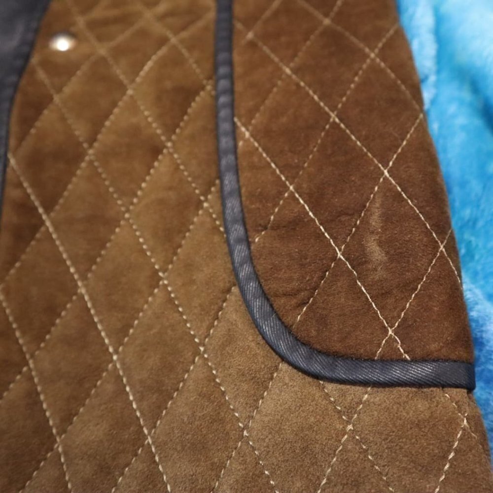 RUNWAY FW2012 Sz 4 Tommy Hilfiger Quilted Leather Skirt Two-Tone Leather Autumn - Picture 10 of 16